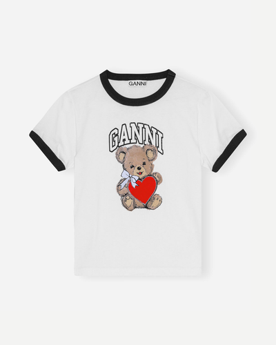 Basic Jersey Bear Small T-shirt - Bright White