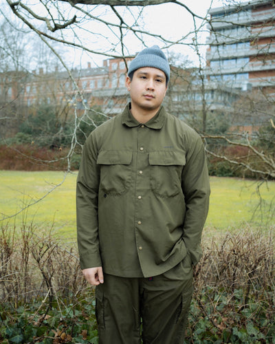 Light Ripstop Utility Shirt - Olive Drab - Gramicci - Munkstore.dk