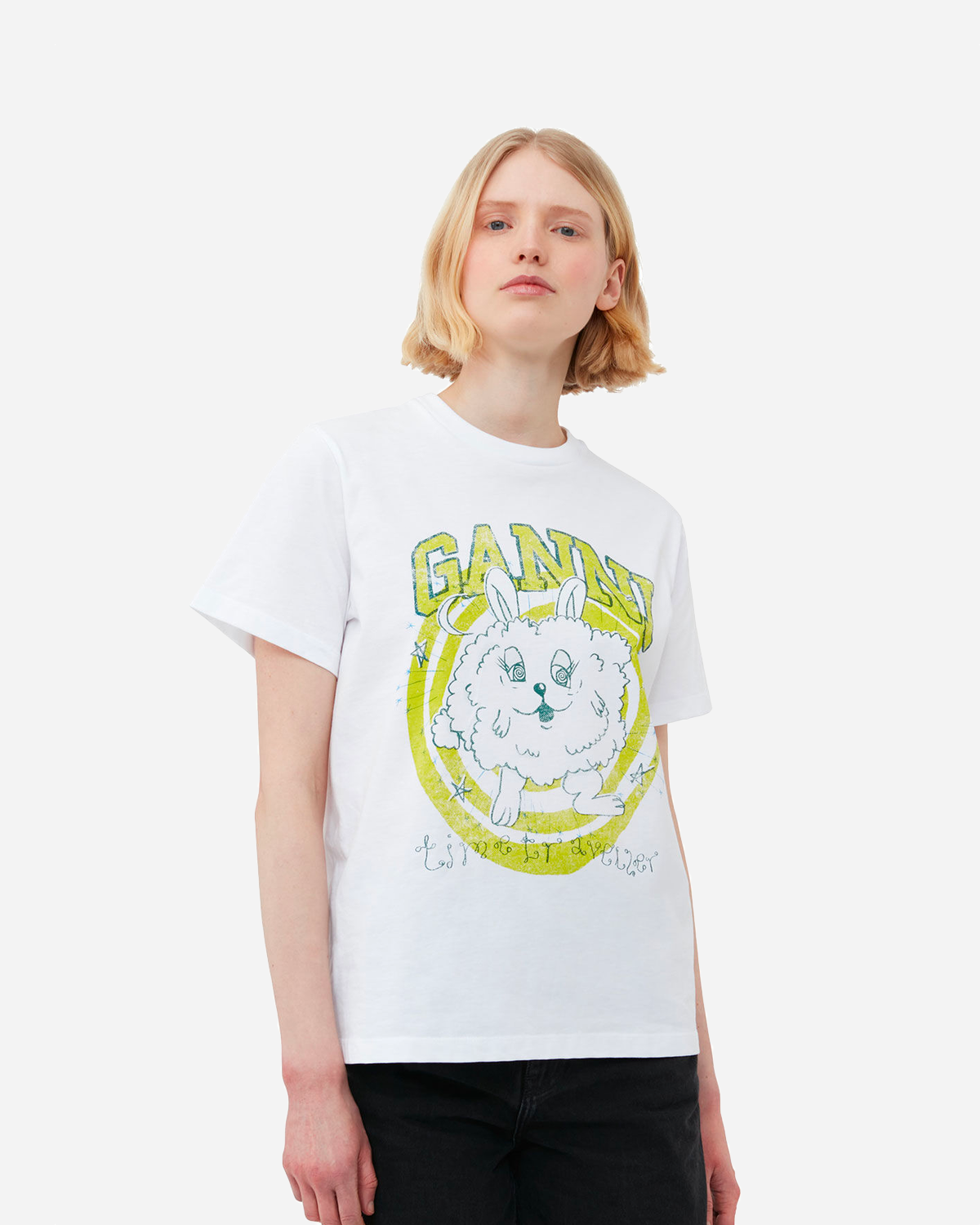 Basic Jersey Bunny Relaxed T-shirt - Bright White