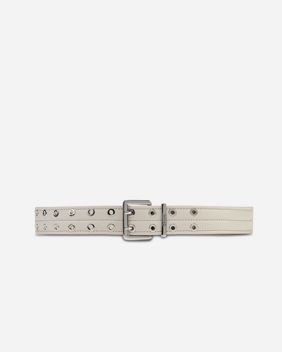 Double Eyelet Belt - Egret