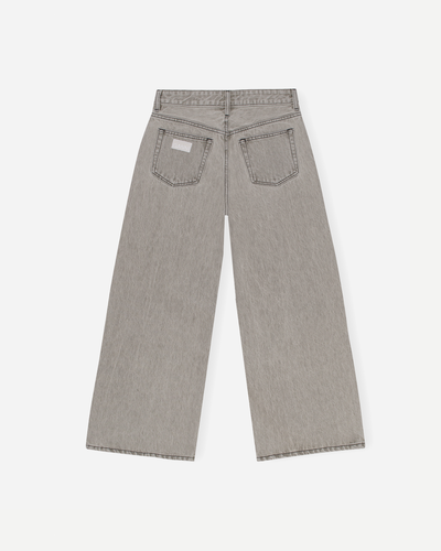 Future Denim Wide Jeans - Gray Quill