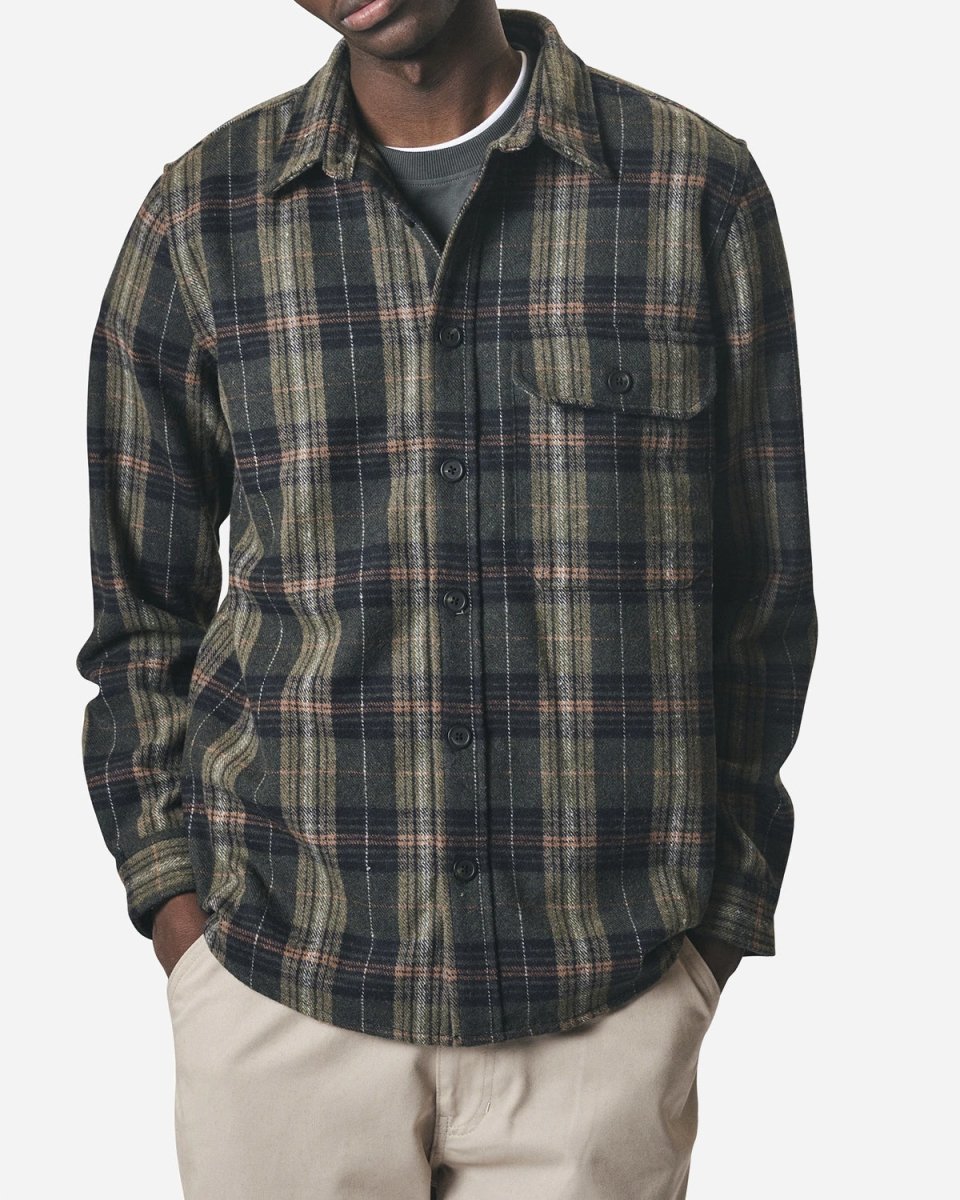 Gloxen Check Shirt - Army Green - Munk Store