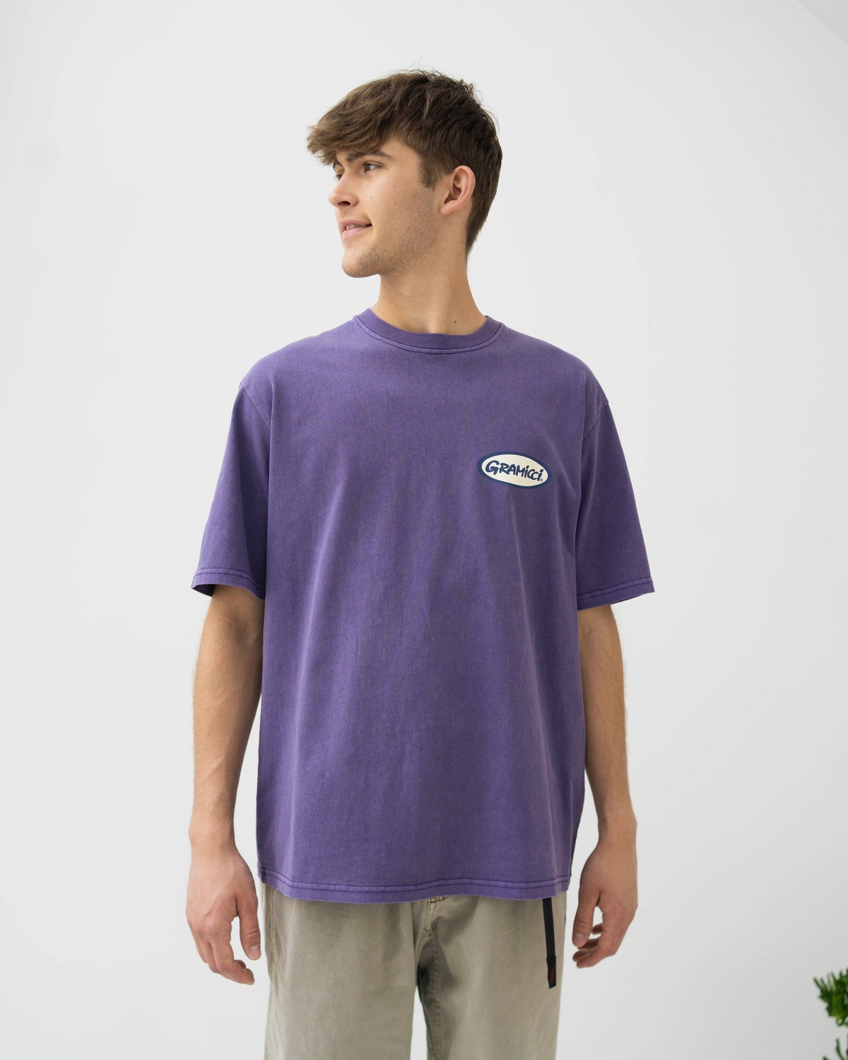 Gramicci Oval Tee - Purple Pigment