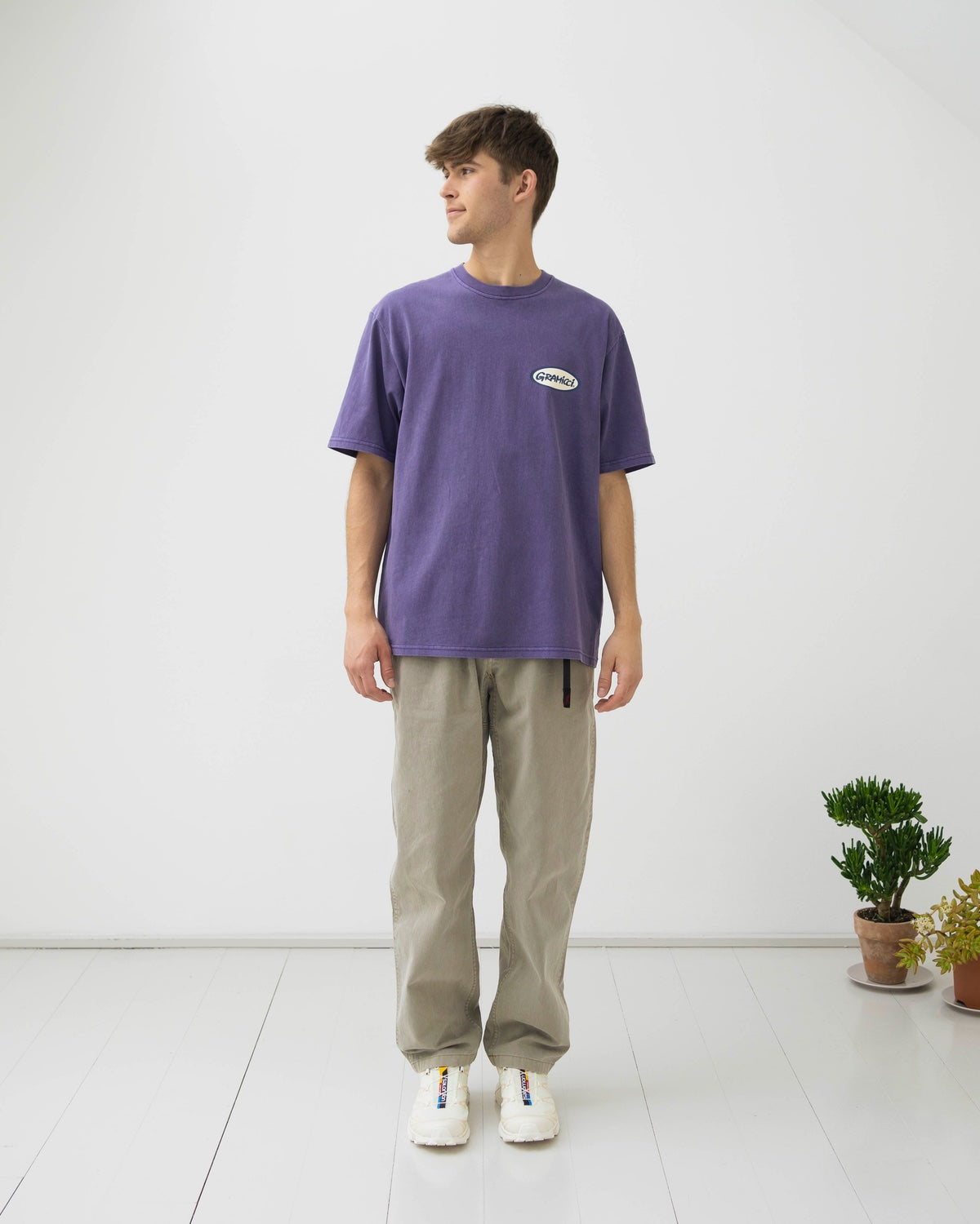 Gramicci Oval Tee - Purple Pigment