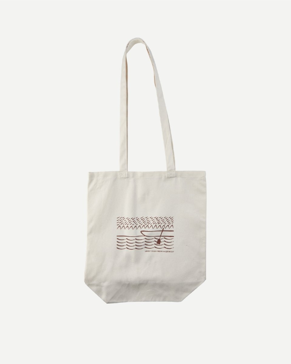 Greetings Tote - Beige - Munk Store