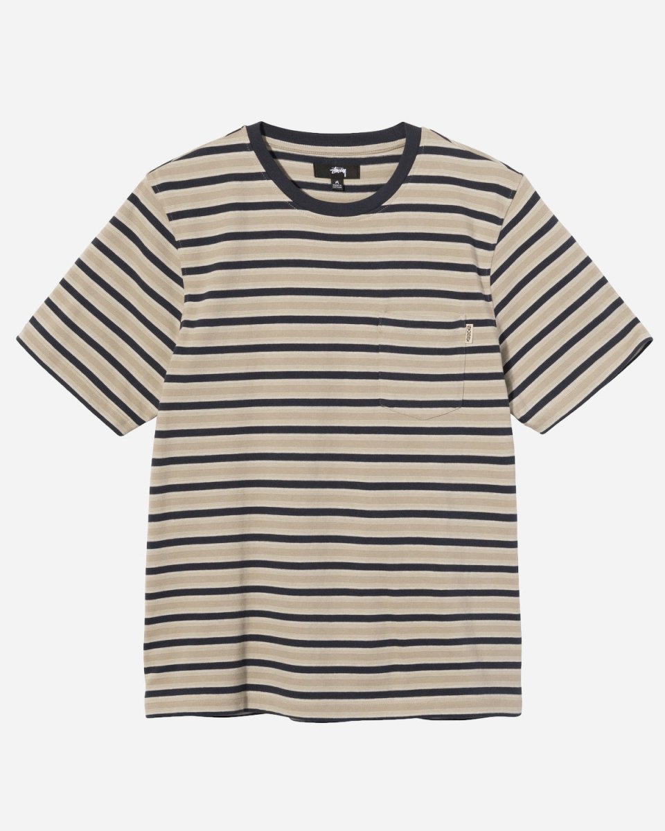 Griffin Stripe Crew - Khaki - Munk Store