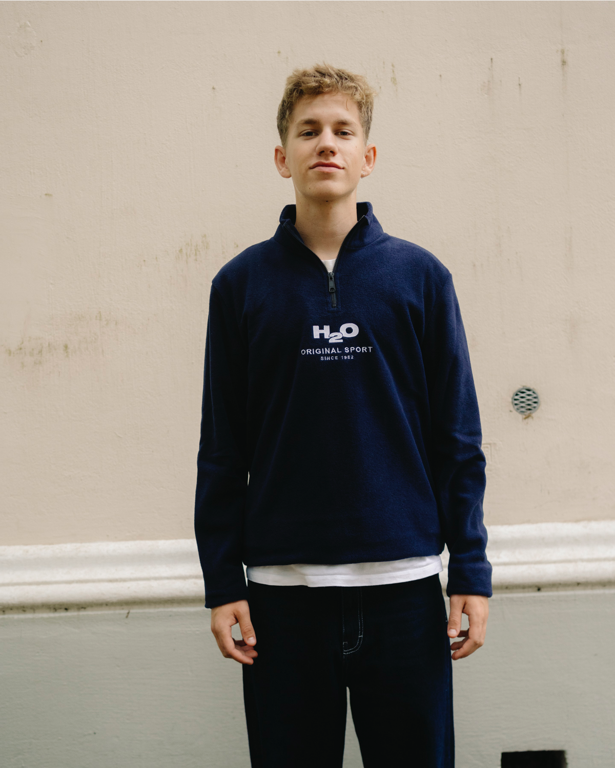 Blåvand Fleece Half Zip -  Navy