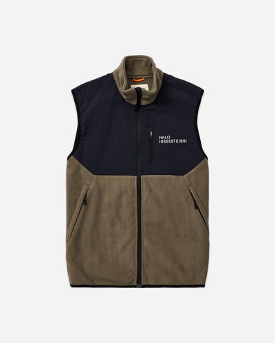 Halo Blocked Fleece Vest - Morel - Munk Store