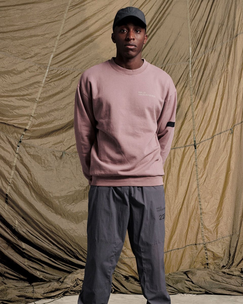 Halo Cotton Crew - Mauve - Munk Store