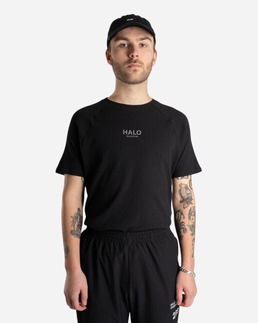 Halo Waffle Tee - Black - Munk Store