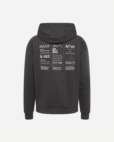 Halo Graphic Hoodie - Raven