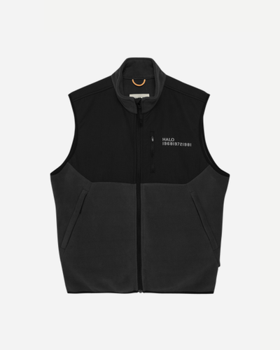 Halo Blocked Fleece Vest - Blackened Pearl