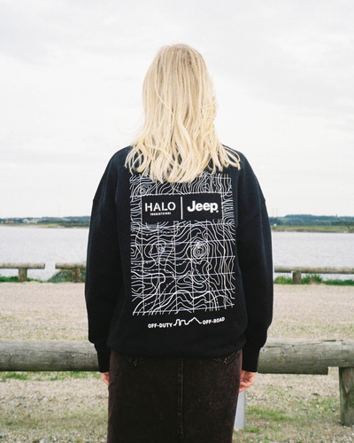 HALO Jeep Boxy Graphic Crew - Black