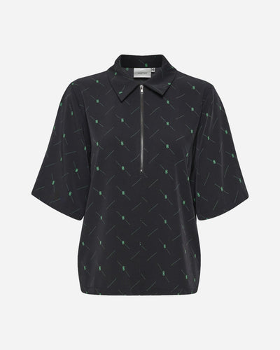 HanniGZ Blouse - Black/Green - Munk Store