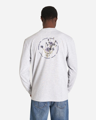 Harbour Crest L/S Tee - Snow Melange - Munk Store