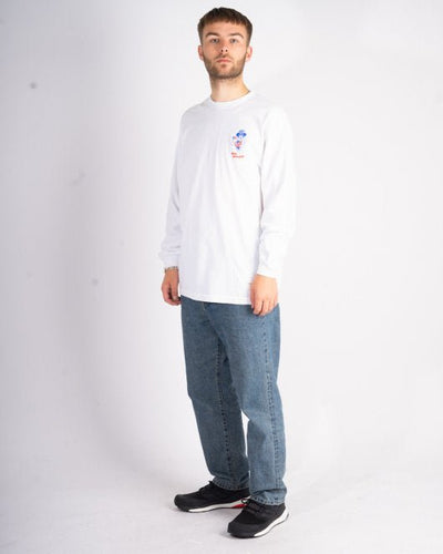 Hey There LS Tee - White - Munk Store