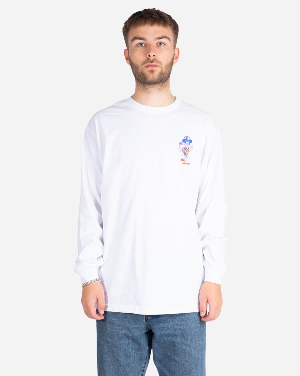 Hey There LS Tee - White - Munk Store