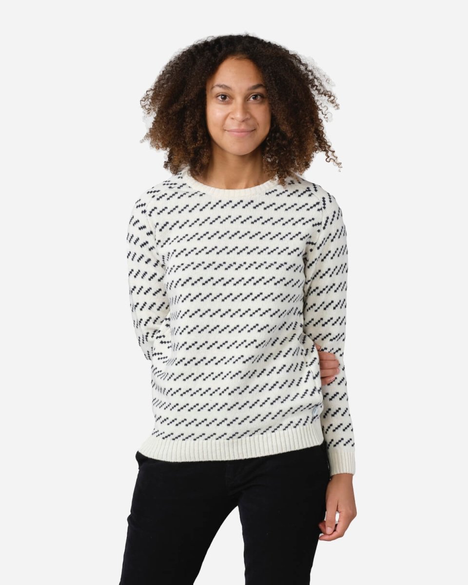 Hilda Knit - Cream/navy - Munk Store