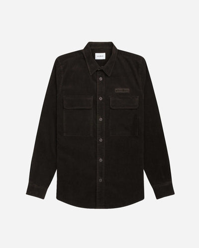 Hoxen Corduroy Shirt - Dark Green - Munk Store