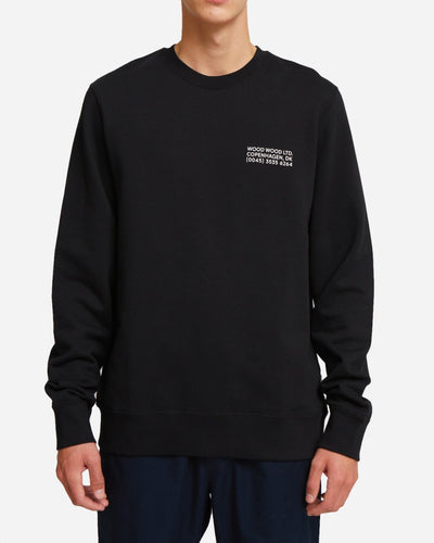 Hugh info sweatshirt - Black - Munk Store