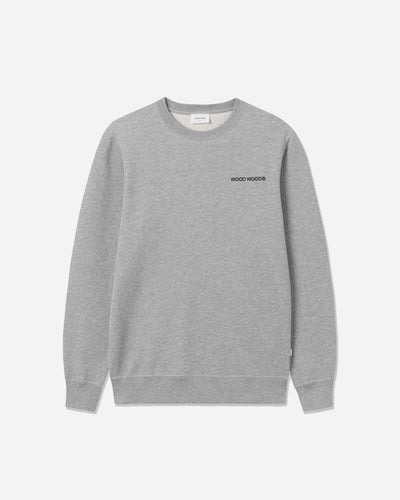 Hugh Logo Sweatshirt - Grey Melange - Munk Store