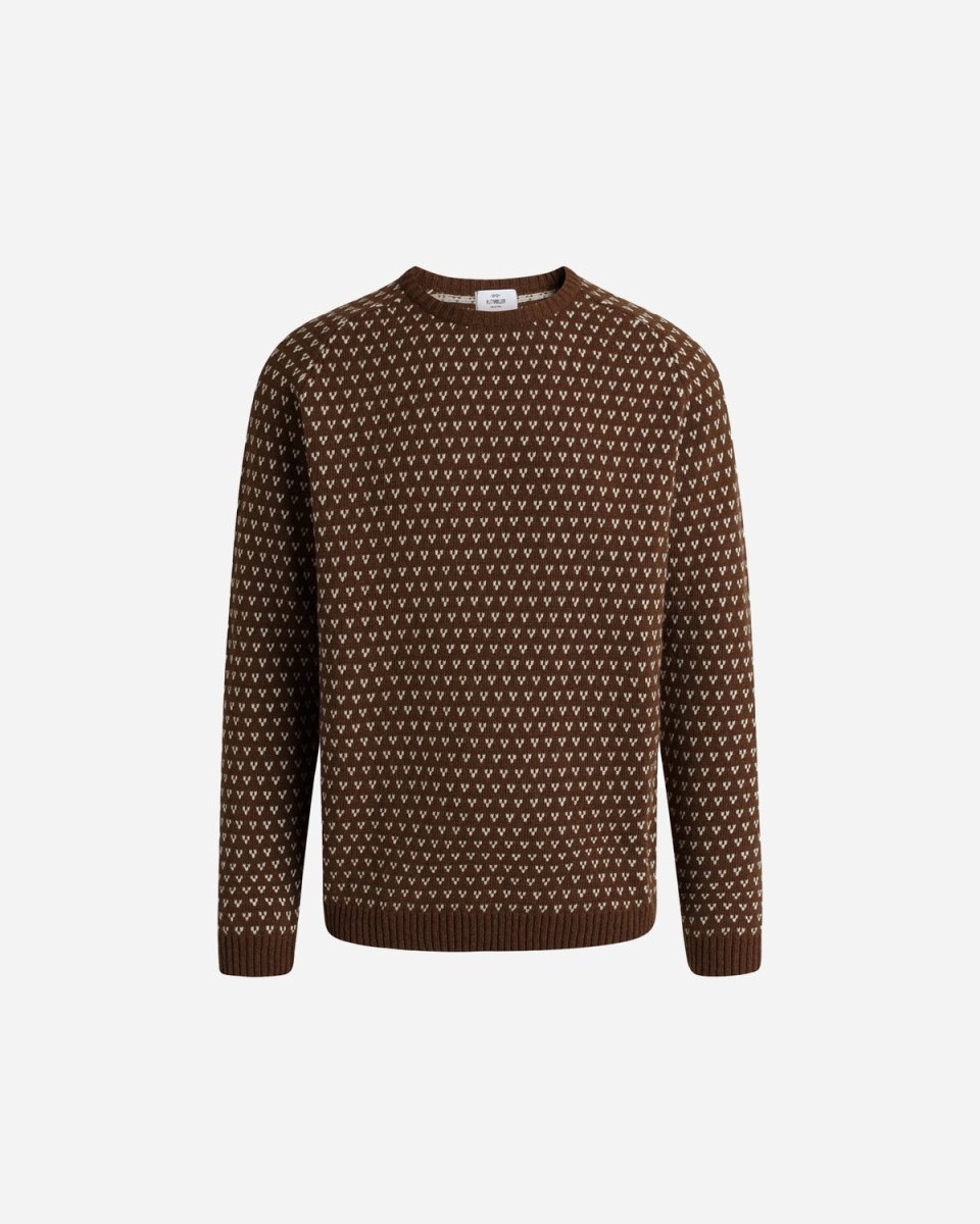 Hugo knit - Coffee/Cream - Munk Store