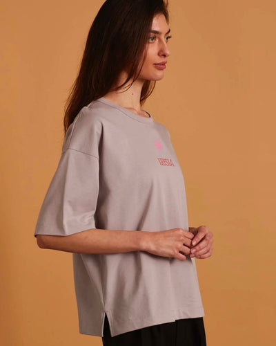 Irisia Thilda Tung Tee - Dusty Purple - Munk Store