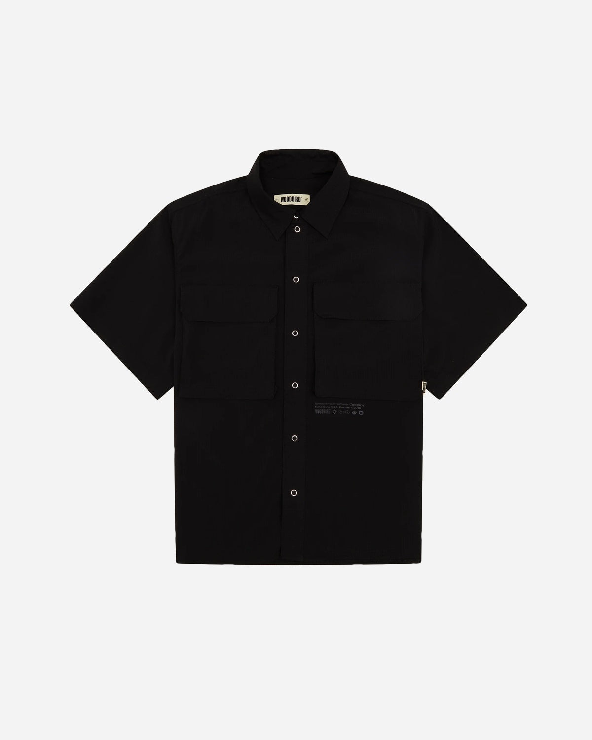 Beth Rib-Tech Cargo Shirts - Black