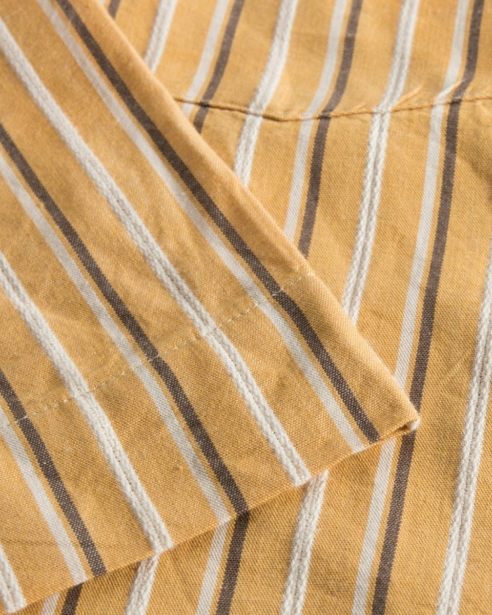 Johan Dobby Stripe Shirt - Ochre - Munk Store