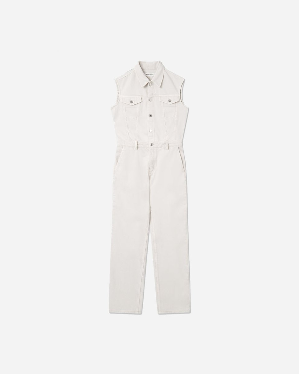 Julia Rigid Denim Jumpsuit - Off White - Munk Store