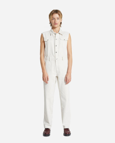 Julia Rigid Denim Jumpsuit - Off White - Munk Store