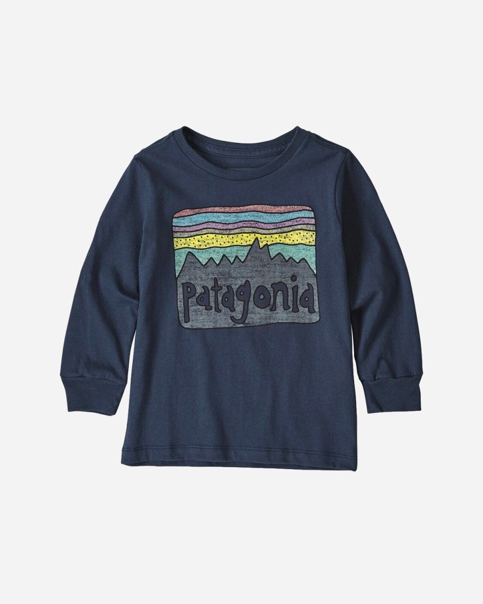 Kids Long-Sleeved Organic Tee - Navy - Munk Store