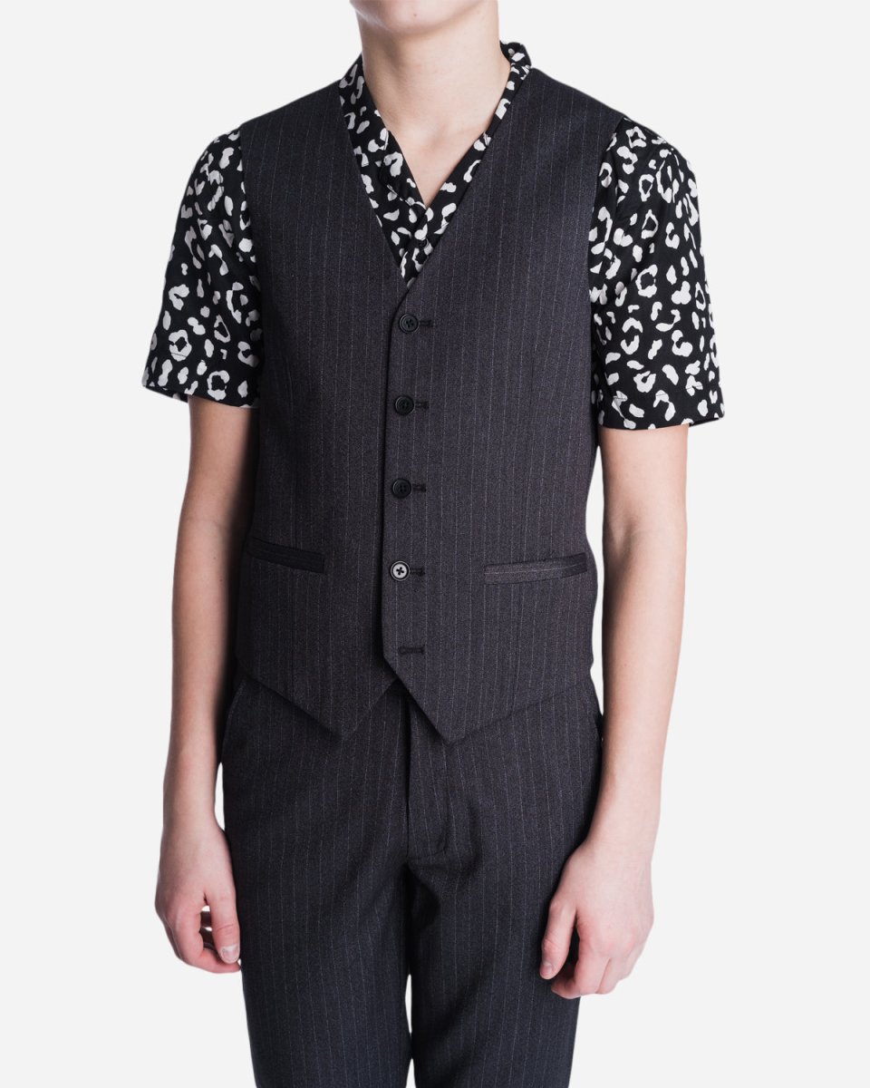 Koppel Waistcoat - Grey Stripe - Munk Store