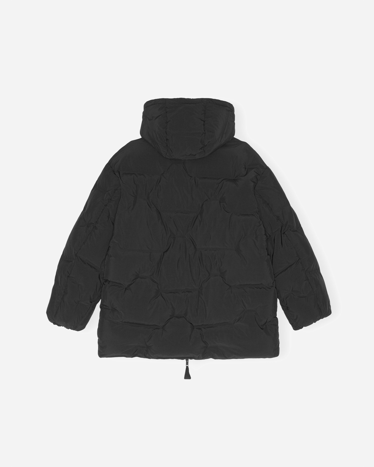 Soft Puffer Midi Jacket - Black