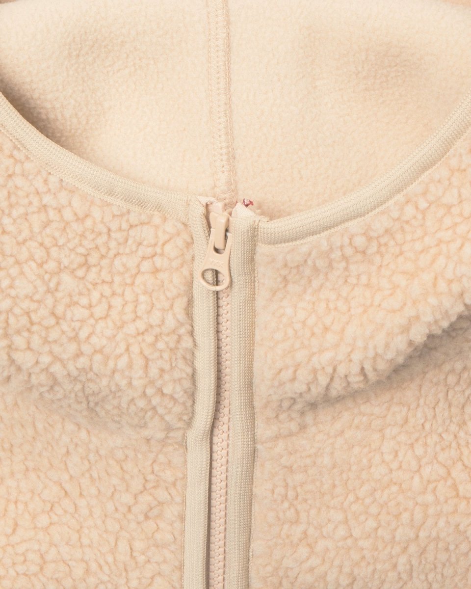 Langli Hooded Pile Jacket - Beige - Munk Store