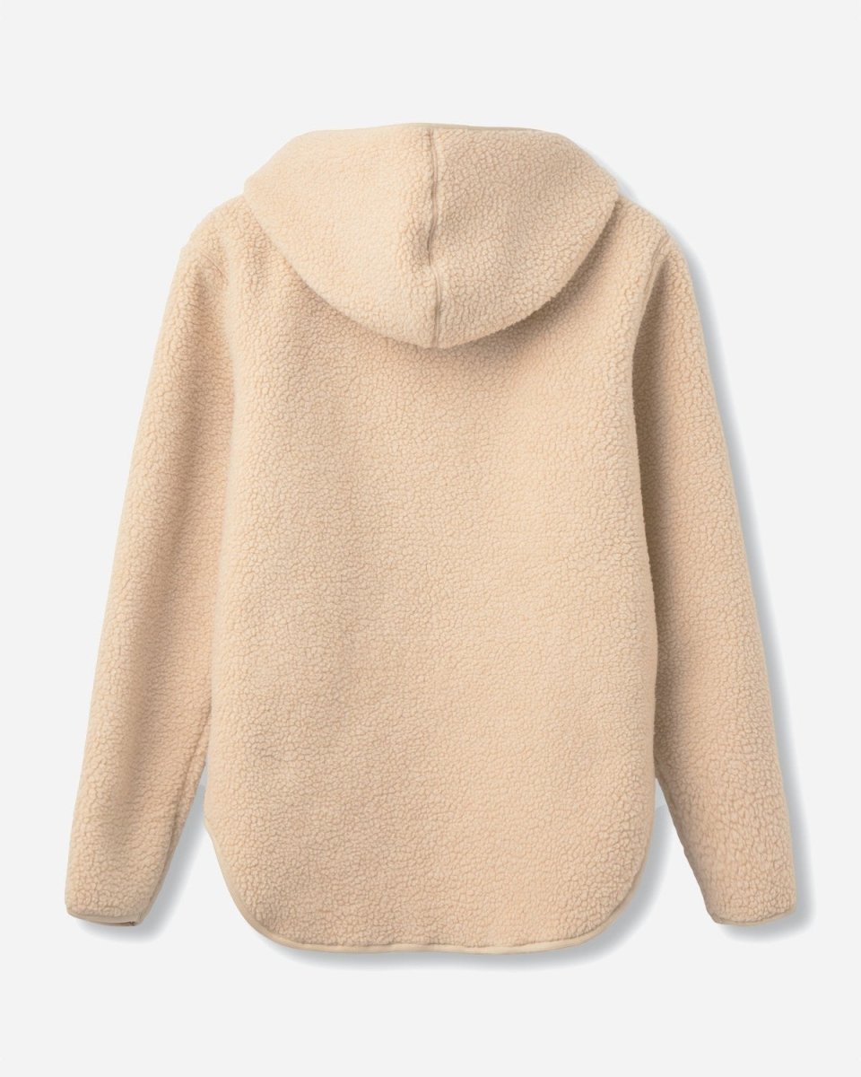 Langli Hooded Pile Jacket - Beige - Munk Store