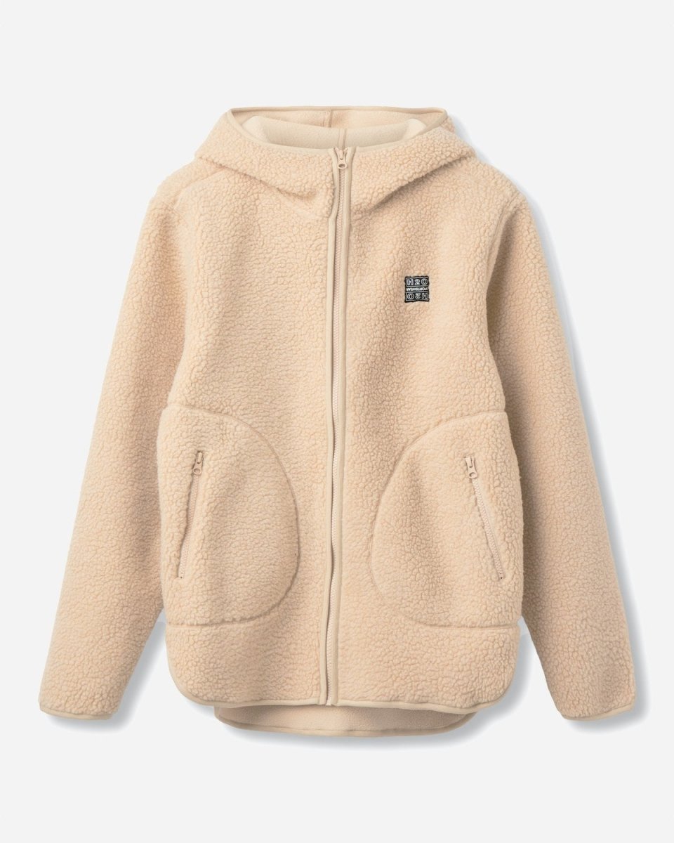 Langli Hooded Pile Jacket - Beige - Munk Store