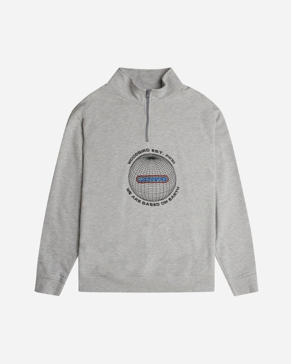 Lass World Half-Zip - Grey Melange - Munk Store