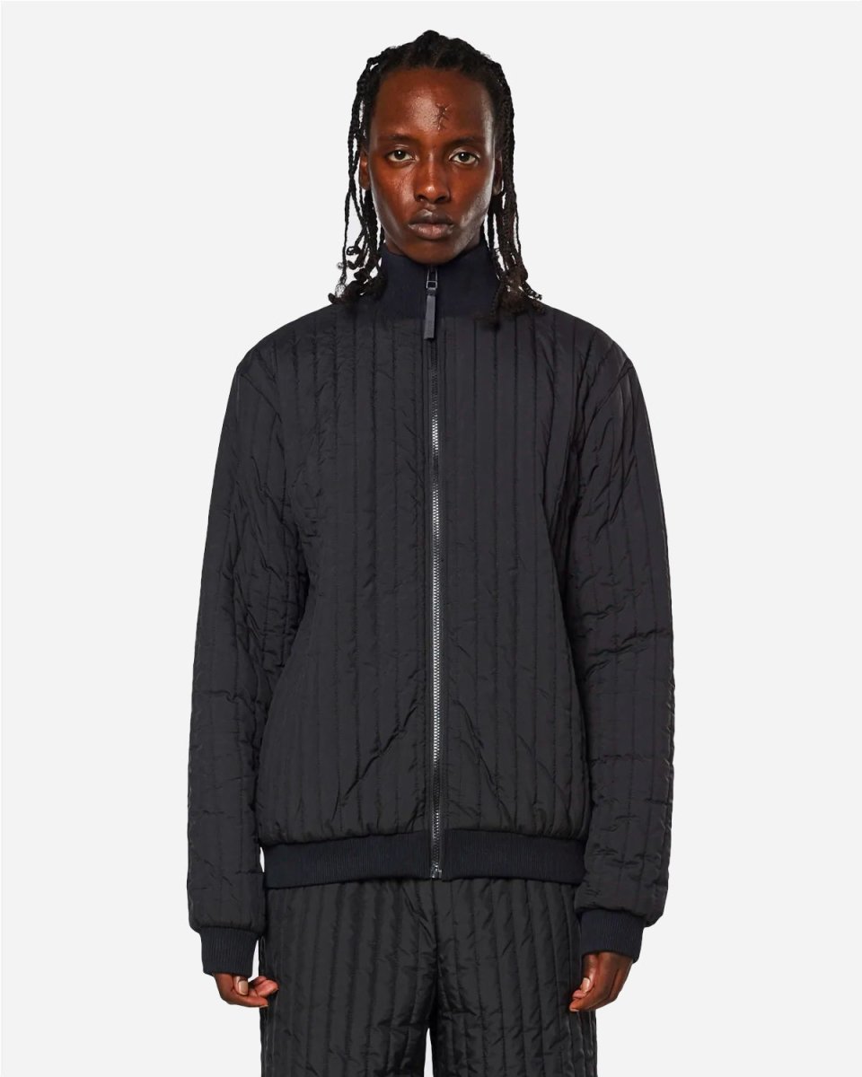 Liner High Neck Jacket - Black - Munk Store