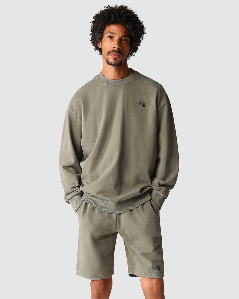 M Heritage Dye Pack Logowear Crew - New Taupe Green - Munk Store