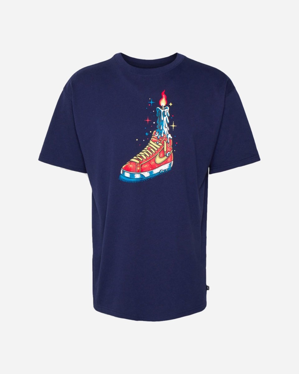 M Nike SB Tee Waxed - Navy - Munk Store