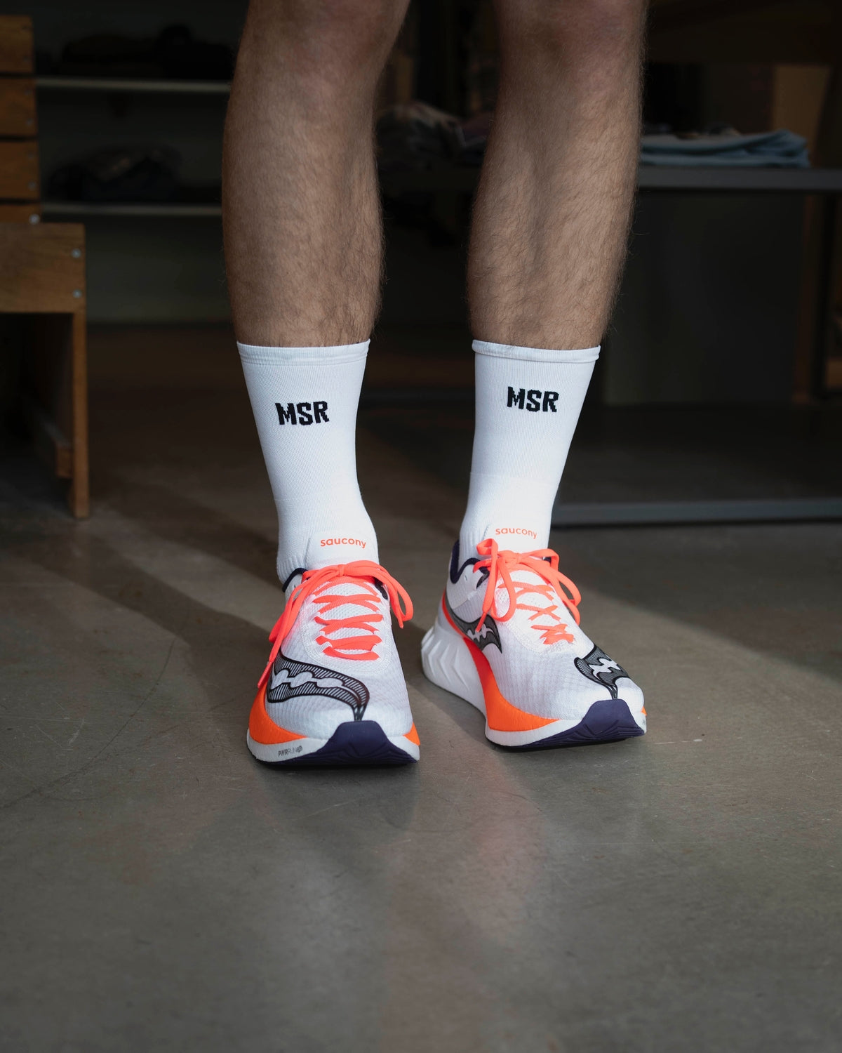 MSR Run Crew Socken – Weiß