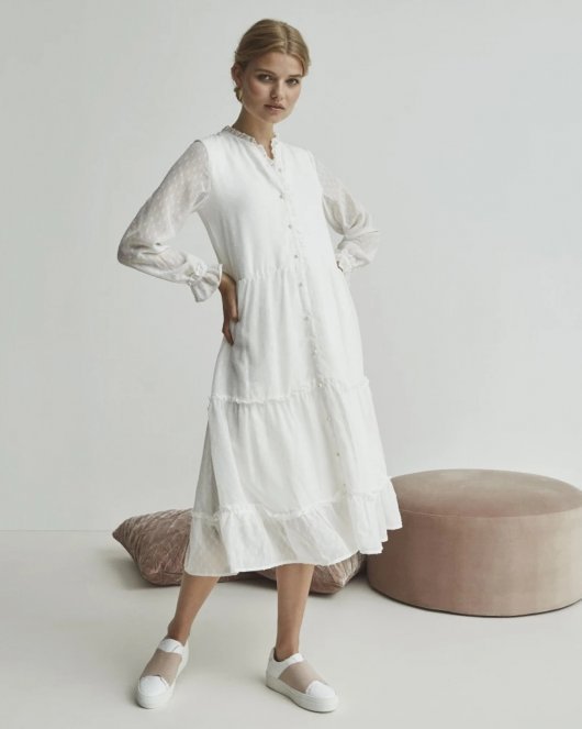 Maggi dress - Cloud Dancer - Munk Store