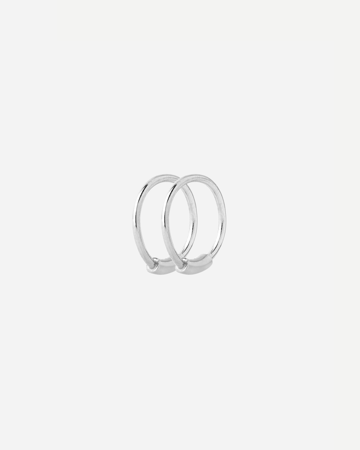 Basic 8 Hoop - Silver