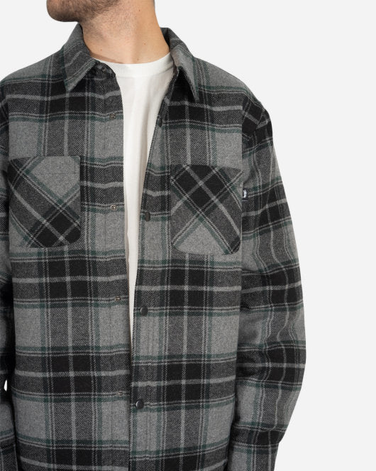 Max Plaid Quilted Shirt - Grey - Munk Store