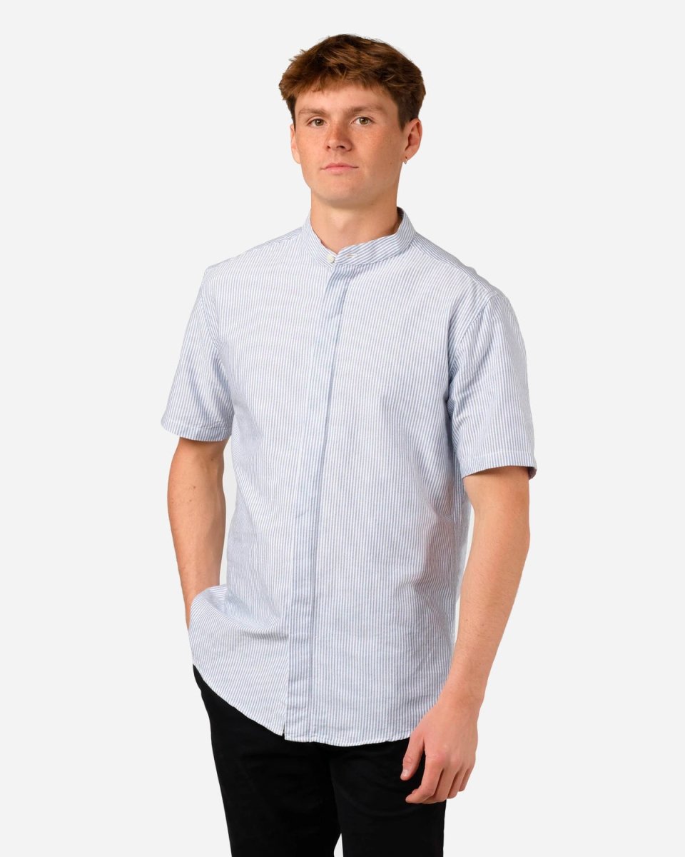 Max Shirt - White/Navy - Munk Store