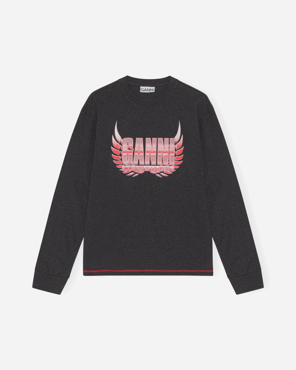 Melange Light Jersey Long Sleeve T-shirt - Phantom - Munk Store