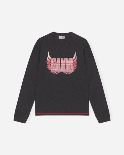 Melange Light Jersey Long Sleeve T-shirt - Phantom - Munk Store
