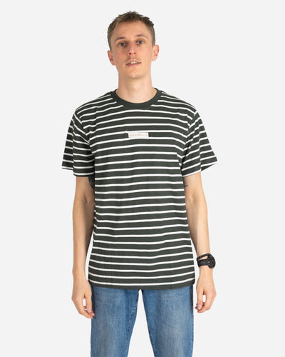 Menak stripe tee - Army/Kit - Munk Store