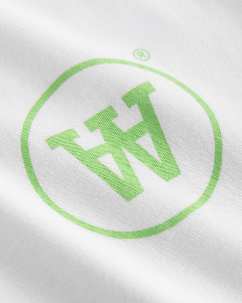 Mia T-shirt - White/Green - Munk Store